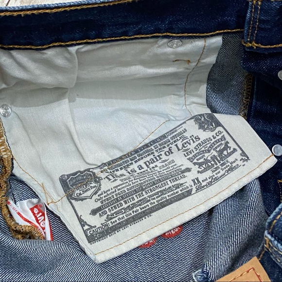 Levi’s 501 Embroidered Cherry Cut-Off Jean Shorts Size 29 - Picture 10 of 15